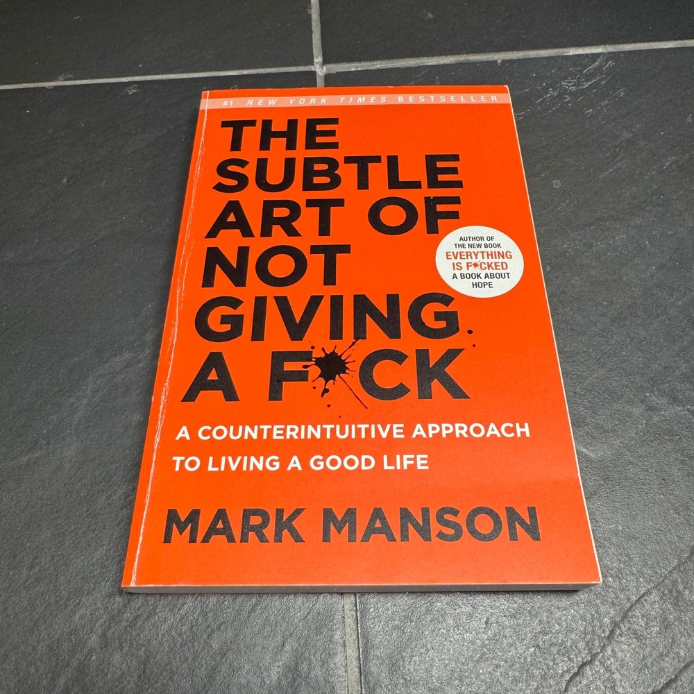 The Subtle Art of Not‎ Giving a F*ck Mark Manson Paperback Self-Help Book Funny